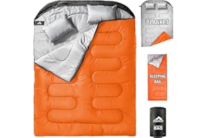 MEREZA Sleeping Bags XL for Mens Double Sleeping bag Adult Wide Sleeping Bag for Camping Big and Tall Sleeping Bags Large 2 Person Sleeping bag King Size Warm Cold Weather