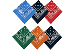 FURREN Halstuch Bandana Herren Kopftuch Bandana Tuch Cowboy Tuch Paisley Tuch Schwarz Bandana Tücher Bandana Pirat Nickitücher Damen Halstücher Vierecktuch Unisex Neuheit Dreieckstuch Biker Schal.