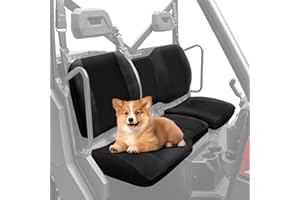 StarknightMT Ranger XP 1000 Seat Cover, Full Back Ranger Seat Covers Compatible with Polaris Ranger 1000/ XP 1000/Crew XP 1000 2018 2019 2020 2021 2022 2023 Scratch-Resistant Black