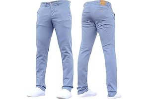 Crosshatch Mens 'Brooks' Stretch Chino Slim Fit Leg Trousers Jeans by JeanBase