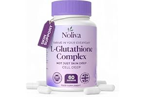 Noliva L-Glutathione Complex | 60 Capsules - 1 Month Supply | Brighten Skin Tone & Support Detox | Antioxidant Blend with NAC, Vitamin C, ALA, Selenium & Vitamin E