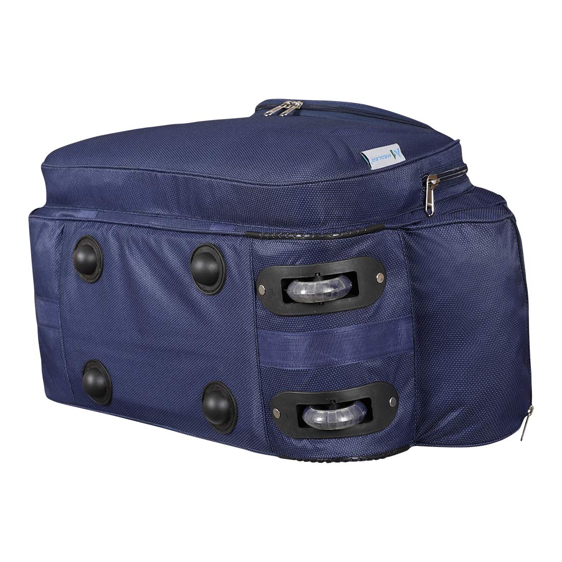 M MEDLER Epoch Nylon 55 litres Waterproof Strolley Duffle Bag- 2 Wheels - Luggage Bag - (Navy Blue) - Image 6