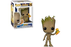 Funko Pop! Bobble: Marvel: Infinity War : Groot with Stormbreaker - Avengers - Figurine en Vinyle à Collectionner - Idée de Cadeau - Produits Officiels - Jouets pour Les Enfants et Adultes