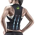 VINIGO Plastic Premium Back Brace Posture Corrector Therapy Shoulder Belt For Back & Shoulder, Back Straightener Brace For Spine & Body Posture Correction, Backbone Support Belt-Free Size