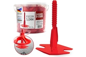 Nivilli SPINNY - 250 tiradores/ancho de junta 5mm - grosor del material 8-25mm / Un sistema de nivelación técnicamente superior