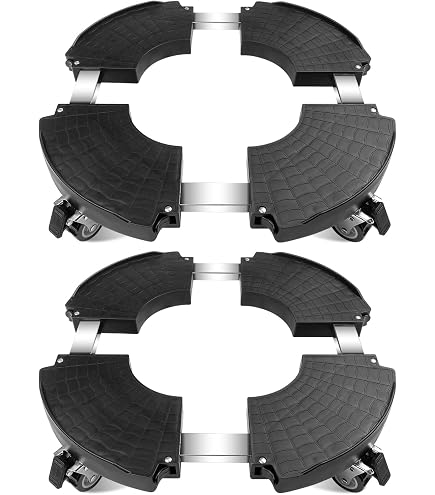 Silverline Piattaforma Con Ruote Per Piante E Vasi | In Legno Di Faggio | Capacità 60 Kg