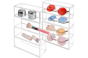 Supaway Organizer na okulary przeciwsłoneczne, organizer na okulary, miniaturowa witryna na okulary