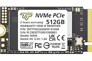 Timetec 512GB M.2 2242 SSD NVMe PCIe Gen3x4 3D NAND TLC prędkość odczytu/zapisu do 2000/1500 MB/s, kompatybilny z Lenovo Thinkpad E15 / ThinkPad 11e Yoga Gen 6, laptopa i komputera stacjonarnego
