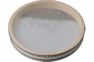 Yibuy Tambour de perles, instrument de musique pour enfants 25,4 cm