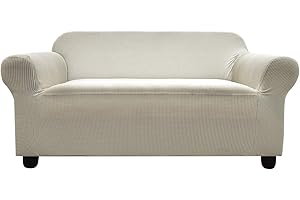 ‎ARGSTAR Argstar 1 Stück Stretch Anti Rutsch Sofabezug, Spandex Jacquard Sofabezug, Waschbar Fit Elastischer Weicher Möbelschutz für Sofa für Ledersofa und Couch (3-sitzer, beige, 190-228 cm)