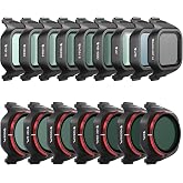 Freewell Mega 16'lı paket filtre seti, DJI Mini 5 Pro i&ccedil;in, UV, ND, ND/PL, LPR, Glow Mist, 10 stop ND1000, CPL, buhar azaltma
