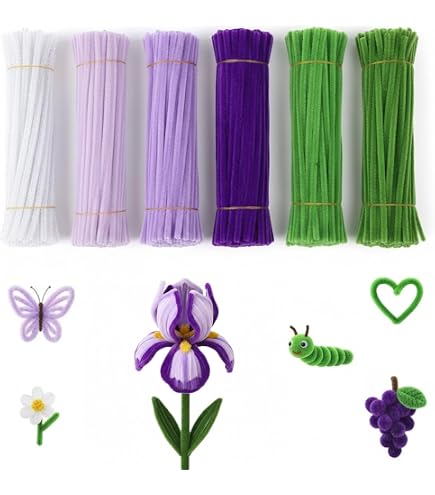 300 Scovolini Colorati Per Pipe - Set Di Cimilotti Per Lavoretti Fai Da Te, Tulipani E Animali