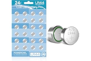 POWEROWL - LR44 Batteries (24 Pack) - High Capacity AG13 357 303 SR44 A76 Battery 1.5V Button Coin Cell Battery