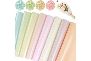 Coicok 160 Fogli di Carta Velina, 8 Carta Perlescente Luccicante, Carta Velina di Colore Metallizzata per Artigianato, San Valentino, Natale, Matrimonio, Festa di Compleanno, Decorazione (21 x 30 cm)