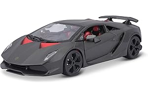 BAUER SPIELWAREN Bburago - 21061g - Véhicule Miniature - Modèle à l'échelle - Lamborghini Sesto Elemento - 2010 - Echelle 1/24