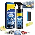 Sopami Car Coating Spray - 3 In 1 High Protection Quick Effect Coating Agent, Oil Film Emulsion Glass Cleaner and Car Wax Polish Spray Waterless Wash