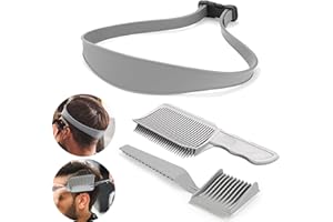 QUANMAITONG Haarschneidekamm Haare Schneiden Set，Verstellbare Fade Kamm Männer，Schablone Gebogenes Silikon Friseur Kamm， übergang Haarschneidemaschine Barber Kamm