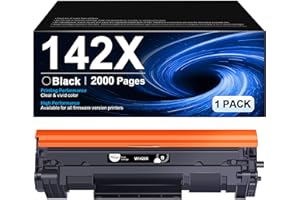 RUDGUZ 142A 142X Cartucce di Toner (senza chip) Compatibile per HP 142A 142X W1420X W1420A per HP Laserjet Pro M140we M110we M140w M110w M139w M110 M140 (1 nero)