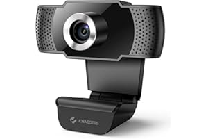 JOYACCESS - Webcam con micrófono (1080p, Full HD, USB, micrófono con cancelación de ruido, grabación de gran angular de 105° para streaming, zoom y YouTube)