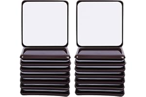 Ezprotekt Furniture Sliders for Carpet Sliders 2-1/2" inch for Moving Furniture Movers Carpet Gliders Glides Self-Adhesive Furniture Moving Pads, 64 mm 16 PCS Brown