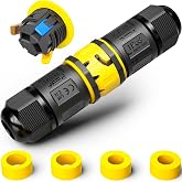 PEBA&reg; 3 Pin Waterproof Cable Connector IP68 Waterproof Cable Connector Diameter 4-12mm Outer Distribution Box 3 Conductor Tog