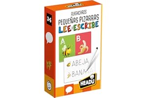 Headu- Italia Haedu Flashcards Pequeñas pizarras Lee y Escribe. Juego Infantil Educativo para Aprender a Leer y Escribir. Recomendado niñas de Entre 3 y 6 años, S (ES28177)