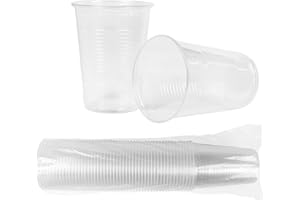 Heku 30430 - 50 Vasos de plástico, plástico, claro, 0,4 L