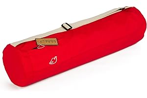 Blue Dove Yoga Chennai Yoga Mat Bag Made from Organic Cotton Yoga Bag with External Zip Up Pocket Choice of Colours