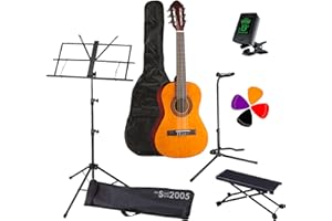 MusicalStore2005 Kit Completo per Chitarra Classica EKO CS10 (Completo con Supporto Aggiuntivo, Natural)
