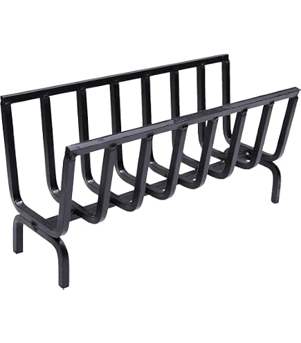 Brucialegna In Ferro Porta Legna – Per Camino E Barbecue, 56x25x32 Cm, Robusto E Durevole