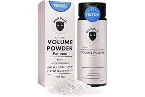 BlackMask Texturpulver för män, lätt att applicera - lägger omedelbart till textur och volym, helt naturliga ingredienser, stark hållning, hårpulver för män