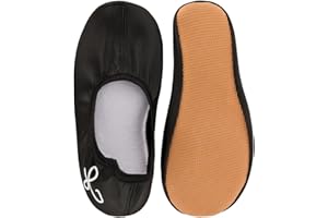 Siegertreppchen Leather Gym Shoes (Size 24 - 40) Unisex Gymnastics Shoes for Children and Adults - Ballet Shoes Breathable & Non-Slip