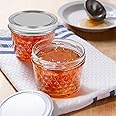 Ash & Roh® - Clear Glass Jar And Container With Air Tight Lid Storage of Spices and Dry Fruit (100 ML BABY JAR, 6)