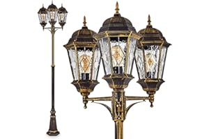 Réverbère en aluminium couleur bronze design classique