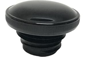 EAGLE SKULL Knurled Screw-in Ratcheting Gloss Black Vented Gas Cap Motorcycle Tank Sportster Bobber Harley Dyna Chopper Fuel Caps 61272-92A Drag Specialties 0703-0817 390281 V Twin 38-0325 Softail Knurl