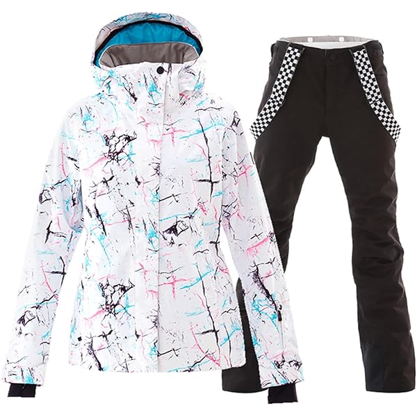 OOSC Black Tiger Women's Chic Ski Suit Dames skipakken