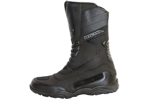 Richa Vapour Leather Waterproof Motorbike Motorcycle Boots - Black