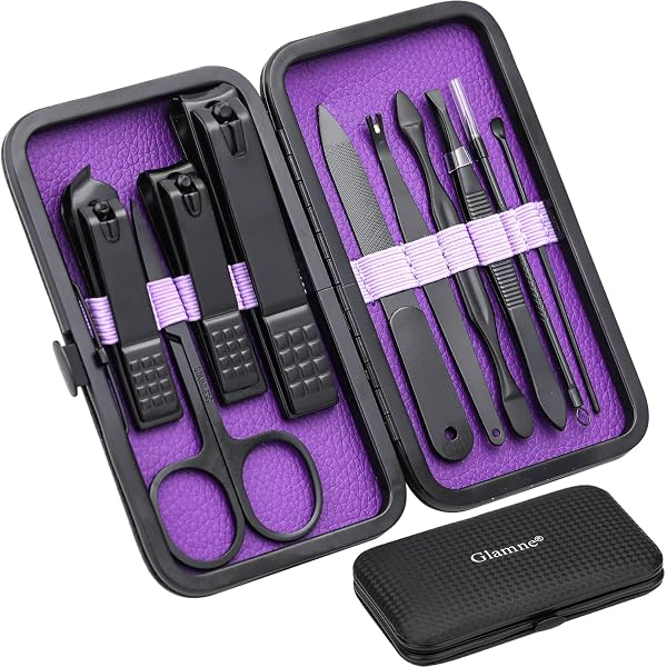 Professionelles 11-in-1 Maniküre-Set Aus Edelstahl – Mit Leder-Reisetasche Für Männer & Frauen