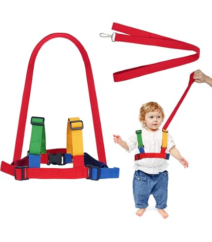 AOMIG Harnais De Sécurité Enfant 1.5M - Anti-Perte Poignet Avec Rotation 360° Et Serrure à Clé, Fluorescent