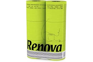 Renova Black Label Green toalettpapper, 6 rullar, färger, dubbelsidig teknik, 3-lager