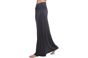 Urban GoCo Jupe Yoga de Femmes Élastique en Forme de Cocon À Taille Haute Longue Maxi Jupe De Large Ouverture