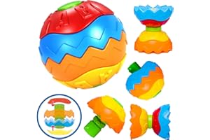 BERYLED Juguetes de Habilidades Motoras para Bebé 6 9 12 18 Meses, Juegos Montessori Educativos Aprendiendo Pelota Sensorial con 5 Piezas Blandas Texturas y números niños 1 año