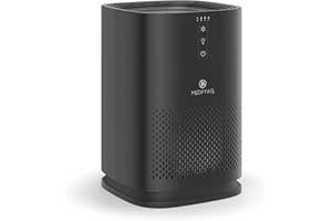 Medify Air MA-14-B1 Air Purifier with H13 HEPA Filter - a Higher Grade of HEPA for 200 Sq. Ft. (99.9%) Allergies, dust, Pollen, Perfect for Office, bedrooms, dorms and Nurseries (1-Pack, Black)