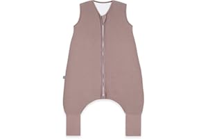 emma & noah Baby Schlafsack mit umschlagbaren Füßen 2.5 TOG, Strampelsack für den Herbst und Winter, Bio-Baumwolle, OEKO-TEX Zertifiziert, Ideal für aktive Kinder