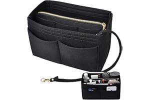 GFTCGK Black Handbag Organiser, Felt Bag Organiser with Multiple Compartments, Bag Organiser, Organiser Bag, Handbag Organiser, Bag Organiser Shopper, Bag Organiser, Organiser Bag