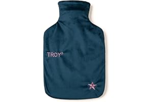 TROY° TROY - die sichere Wärmflasche - 2x so lange warm - schneller auf Wohlfühltemperatur - wird nicht zu heiß - TV-Bekannt aus VOX-Gründer-Show „Höhle der Löwen“ (Classic: petrol-rose)