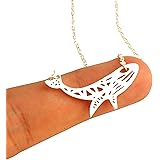 Kette Flosse Wal Schwanzflosse Anhanger Silbern Juvelato Amazon De Handmade Produkte