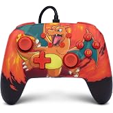 PowerA Nintendo Switch i&ccedil;in Geliştirilmiş Kablolu Kumanda - Pok&eacute;mon: Charizard Vortex