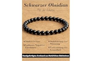 Landorilo 6mm Heilstein Armband für Damen und Herren, Echte Naturstein Perlen, Glücksarmband, Freundschaftsarmband, Individuelles Geschenk für Gute Freunde und Schwestern
