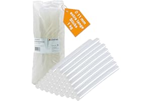 Steinel Heißklebesticks Ø11x250 mm, ca. 40 Stk, 1 kg transparente Heißklebestifte, schnelltrocknend, extra starke Klebekraft, für Heißklebepistolen
